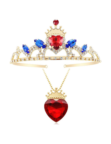 Collar y Tiara de Corazón Rojo Evie Descendientes 3