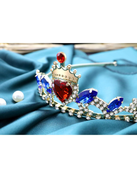 Collar y Tiara de Corazón Rojo Evie Descendientes 3