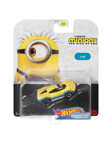 Hot Wheels Minions Coche de Personaje Carl 1:64 Mattel