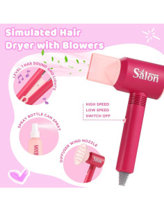 Set de Salón de Belleza Gagaku 22 Piezas para Niñas 2