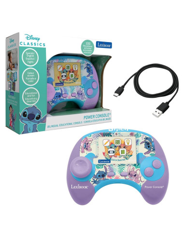 Consola de Juego Bilingüe Lexibook Stitch JCG100Di2 100 Actividades