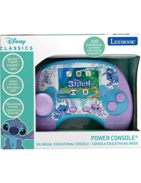 Consola de Juego Bilingüe Lexibook Stitch JCG100Di2 100 Actividades