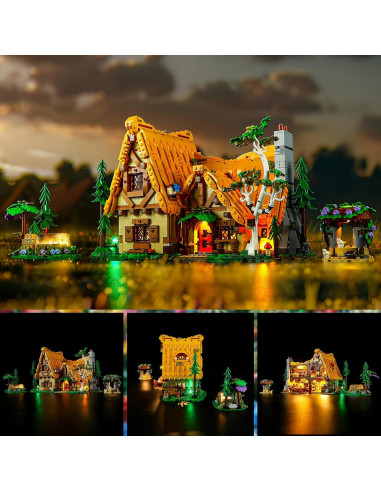 Kit de Luz LED YEABRICKS para Casa de Blancanieves 43242