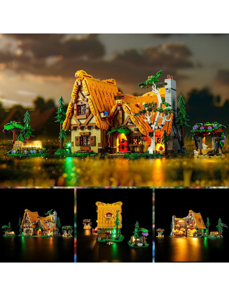 Kit de Luz LED YEABRICKS para Casa de Blancanieves 43242