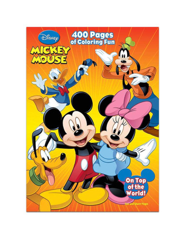 Libro para Colorear Disney Mickey Mouse 400 Páginas