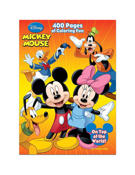 Libro para Colorear Disney Mickey Mouse 400 Páginas
