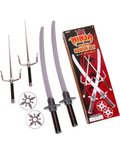 Juego de Disfraz Ninja 6 Piezas Kangaroo para Niños 2