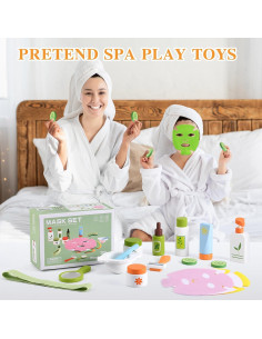 Juego de Maquillaje de Madera Ehome 19 Piezas para Niños 3-8 Años 2