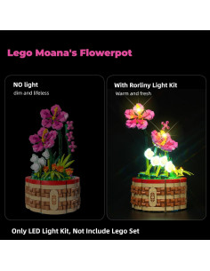 Kit de Luz LED Rorliny para Lego 43252 Creador Maceta Moana 2