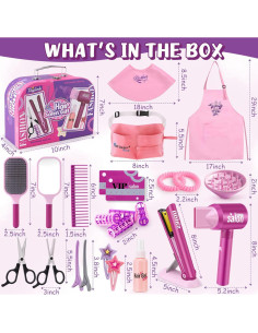 Set de Juguete de Salón de Belleza Toylink para Niñas 3-6 Años 2
