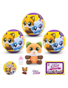 5 Sorpresa Mascotas Peludas ZURU - Paquete de 3 Juguetes