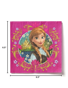 Servilletas de Almuerzo Disney Frozen 16 Piezas 16.5x16.5 cm 2
