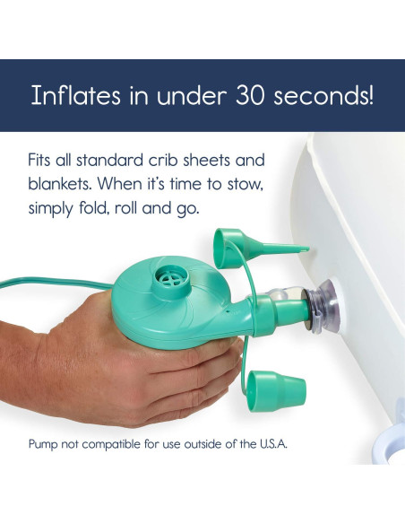 Cama Inflable para Niños Pequeños hiccapop con Protectores 157x99cm