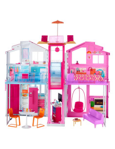 Casa de Muñecas Barbie 3 Pisos con Muebles y Accesorios