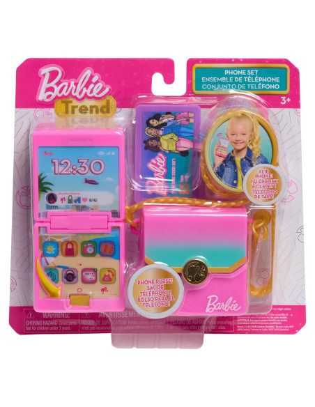 Conjunto Teléfono Interactivo Barbie Trend 4 Piezas