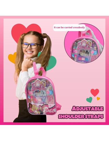 Conjunto de Maquillaje Infantil Barbie con Mochila - Townley Girl
