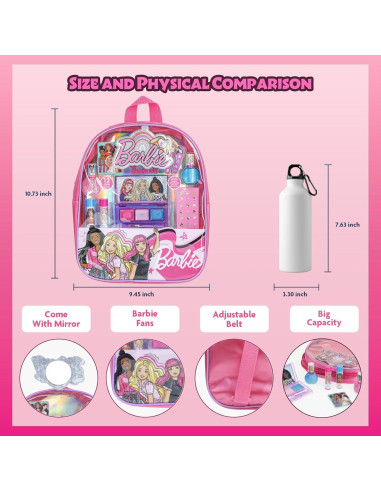Conjunto de Maquillaje Infantil Barbie con Mochila - Townley Girl