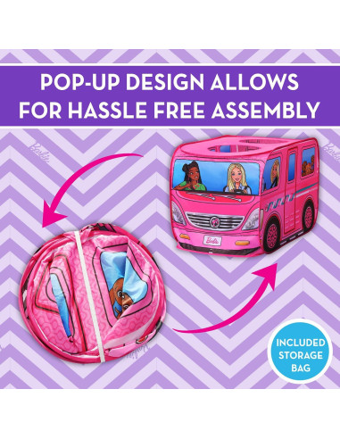 Carpa de Juego Pop Up Barbie Camper 109x69cm - Sunny Days