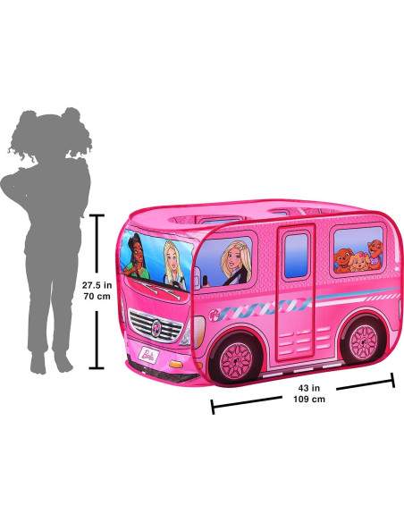 Carpa de Juego Pop Up Barbie Camper 109x69cm - Sunny Days