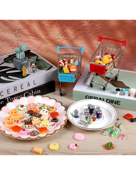 134 Piezas Mini Carrito de Compras Juguete HSJH