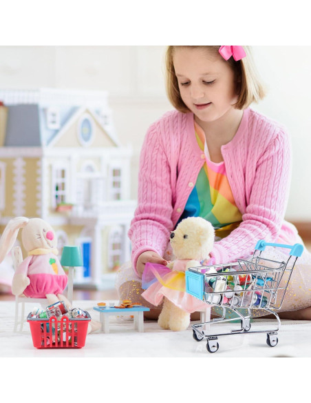 134 Piezas Mini Carrito de Compras Juguete HSJH