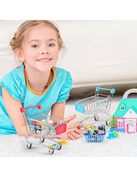 134 Piezas Mini Carrito de Compras Juguete HSJH