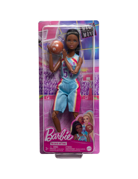 Muñeca Barbie Jugadora de Baloncesto Mattel 30 cm con Balón