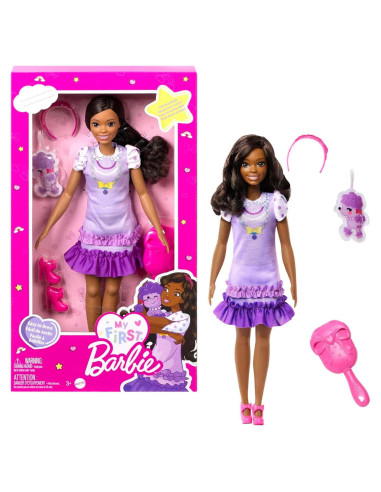 Muñeca Barbie Mi Primera Brooklyn 34.3 cm con Poodle y Accesorios
