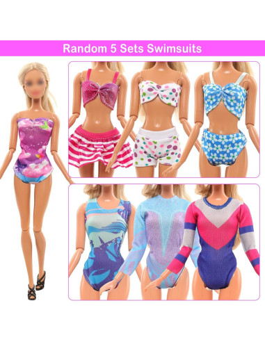 Conjunto de Ropa y Accesorios para Muñecas Joyfun 26 Piezas