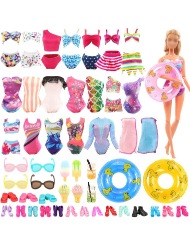 Conjunto de Ropa y Accesorios para Muñecas Joyfun 26 Piezas