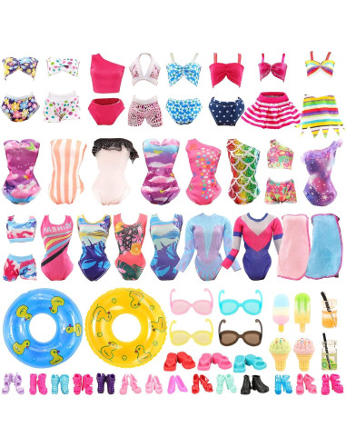 Conjunto de Ropa y Accesorios para Muñecas Joyfun 26 Piezas
