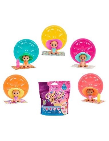 Barbie GTT12 Color Reveal Bebés Arena y Sol 5 Sorpresas