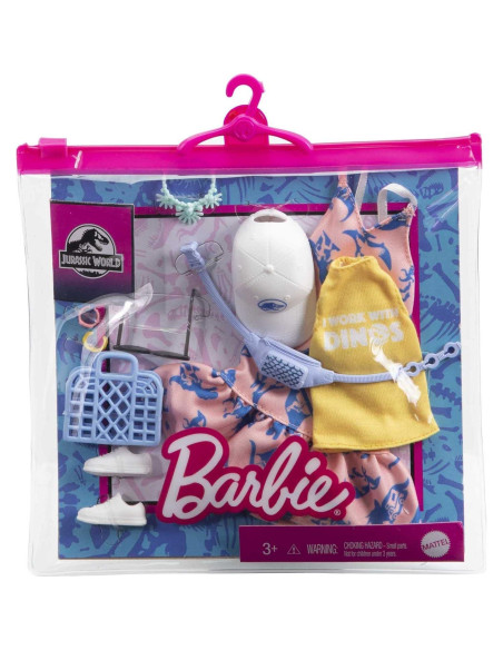 Accesorios Barbie Jurassic World 10 Piezas para Niñas