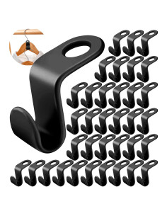 60 Ganchos Conectores para Perchas HOLLIHI Ahorro Espacio