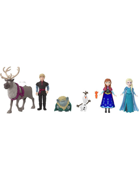 Juego de Juguetes Disney Frozen Mattel 6 Personajes 25x30cm