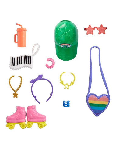 Paquete de Accesorios de Moda Barbie Patinaje sobre Ruedas