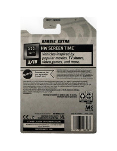 Hot Wheels Barbie Extra HW Screen Time 2023 - 16.5x10.7 cm 2