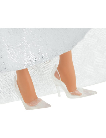 Muñeca Barbie Navidad 2021 Mattel 30.48 cm Vestido Plateado