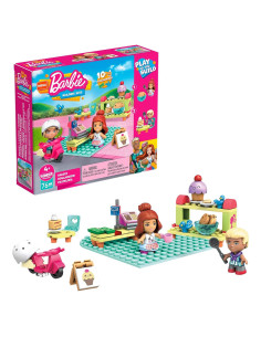 Juego de Bloques de Construcción Mega Construx Barbie Panadería 76 Piezas