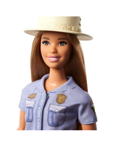 Muñeca Barbie Guardabosques Curvy Rubia 32 cm con Atuendo