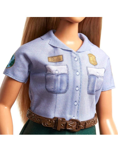 Muñeca Barbie Guardabosques Curvy Rubia 32 cm con Atuendo