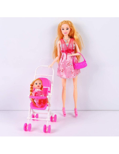 Conjunto de Muñecas de Familia UCanaan 6 Personas 70 Accesorios