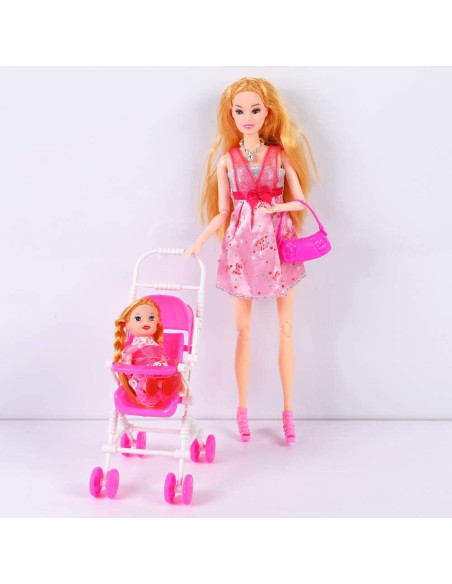 Conjunto de Muñecas de Familia UCanaan 6 Personas 70 Accesorios