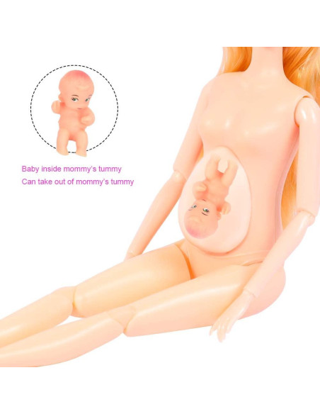 Conjunto de Muñecas de Familia UCanaan 6 Personas 70 Accesorios