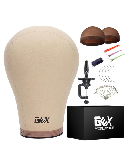 Cabeza de Maniquí de Corcho GEX 22" para Pelucas y Sombreros