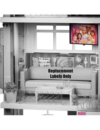 Hoja de Stickers de Repuesto Barbie Dreamhouse FHY73