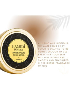 Exfoliante Corporal Ámbar Oud Lujo Hamidi 250ml Piel Suave 2