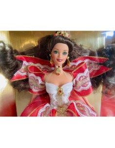 Muñeca Barbie Felices Fiestas 1997 Mattel 10 Aniversario 2