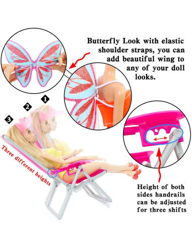 Conjunto de Trajes de Baño para Muñecas 40 Piezas Mxzqxw