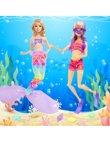 Conjunto de Trajes de Baño para Muñecas 40 Piezas Mxzqxw